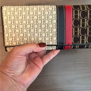 CH Logo Clutch with Red Accent